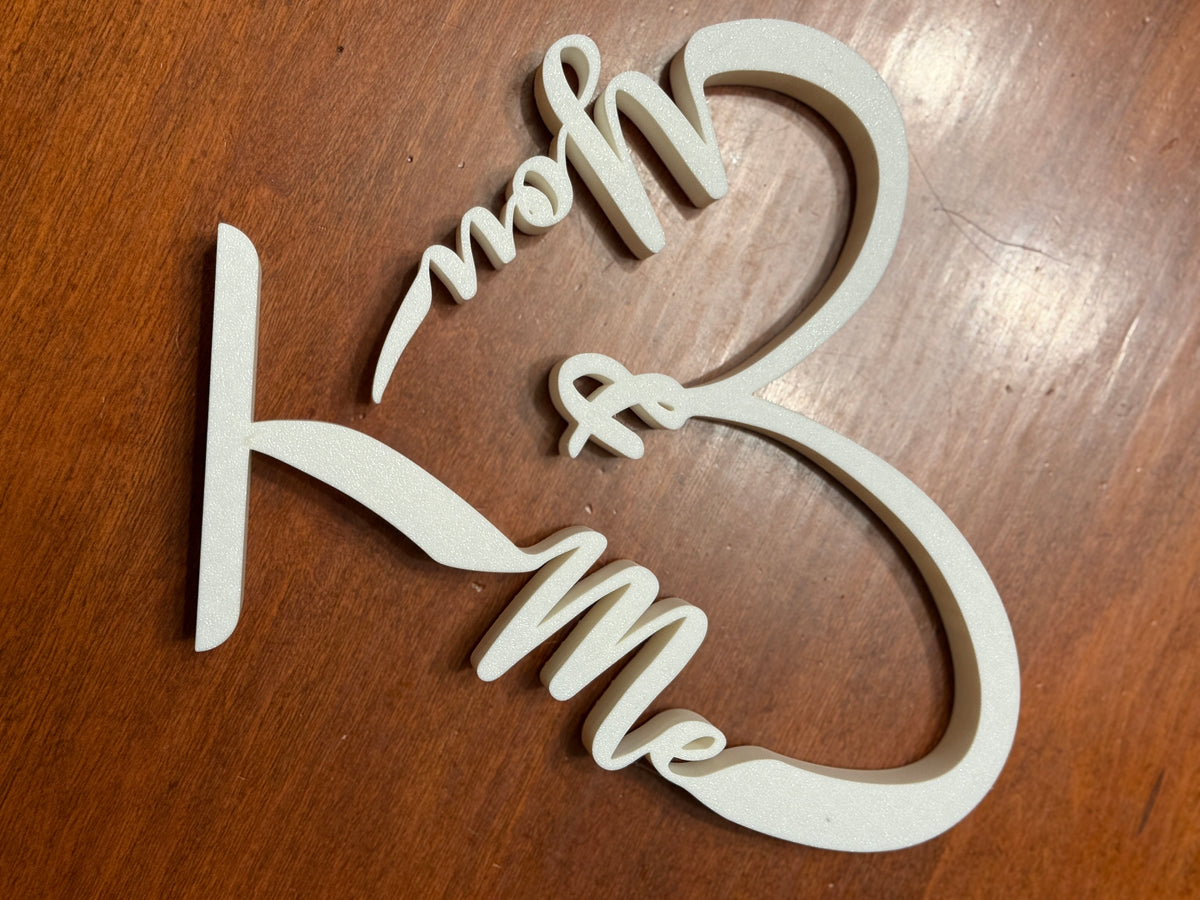 "You & Me" Heart Sign