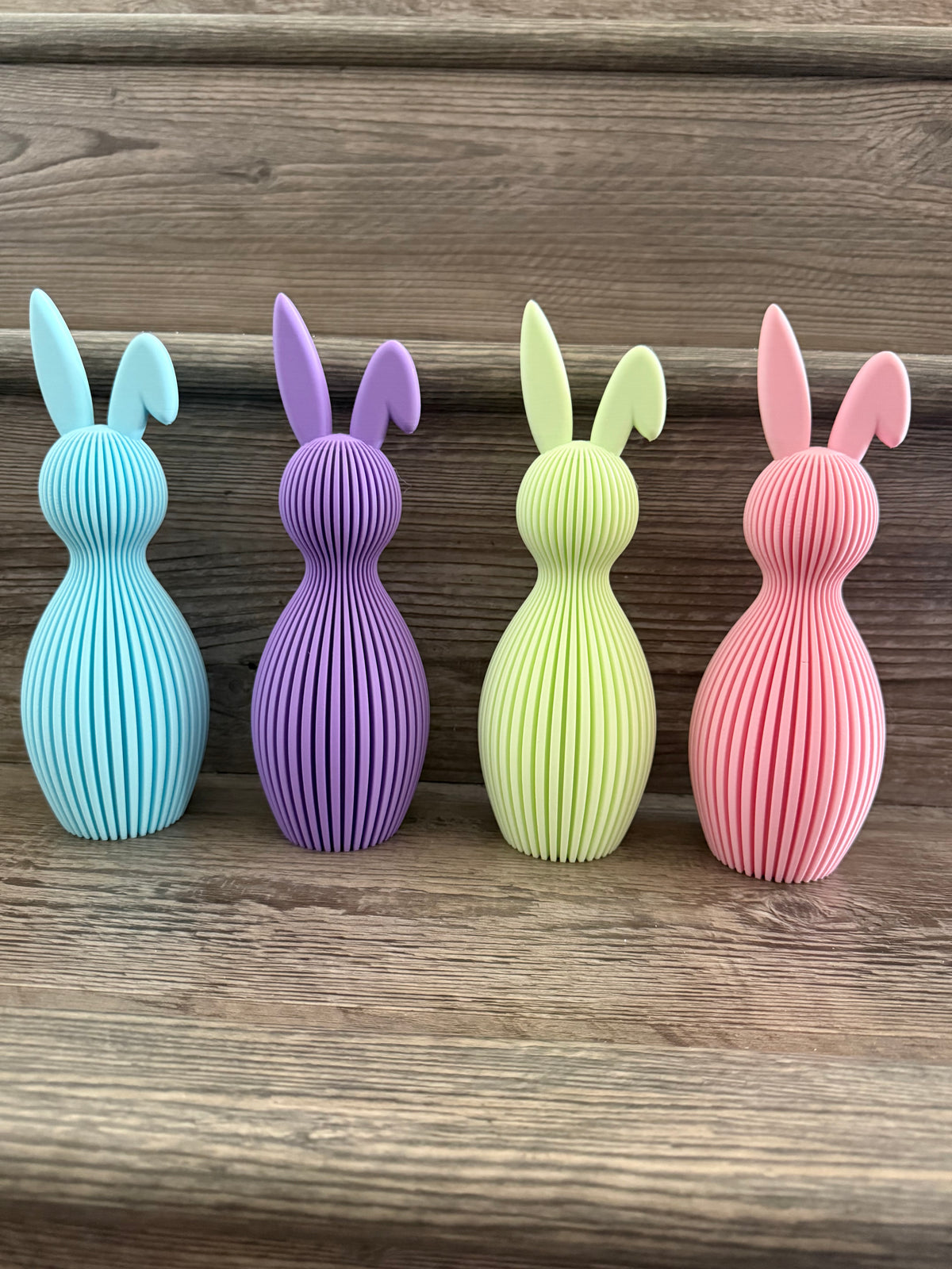 Ribbed Easter Bunny Decor