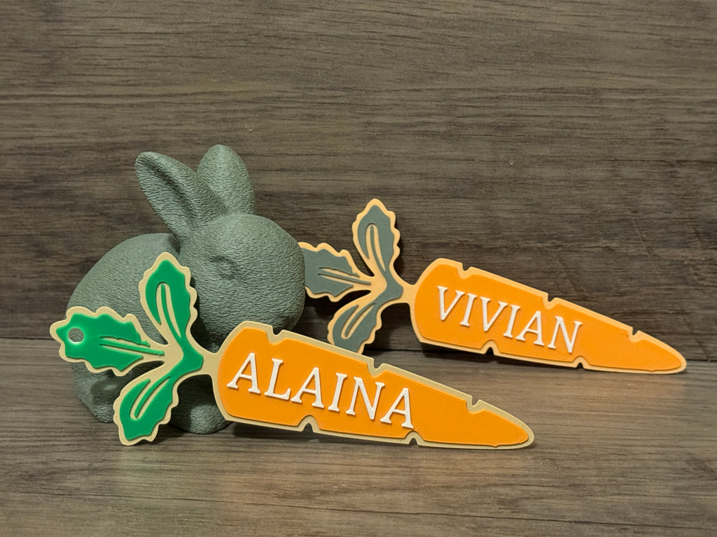 Custom Carrot Name Tags