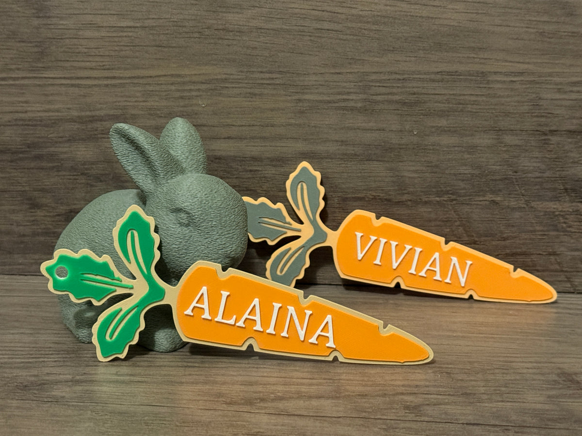 Custom Carrot Name Tags