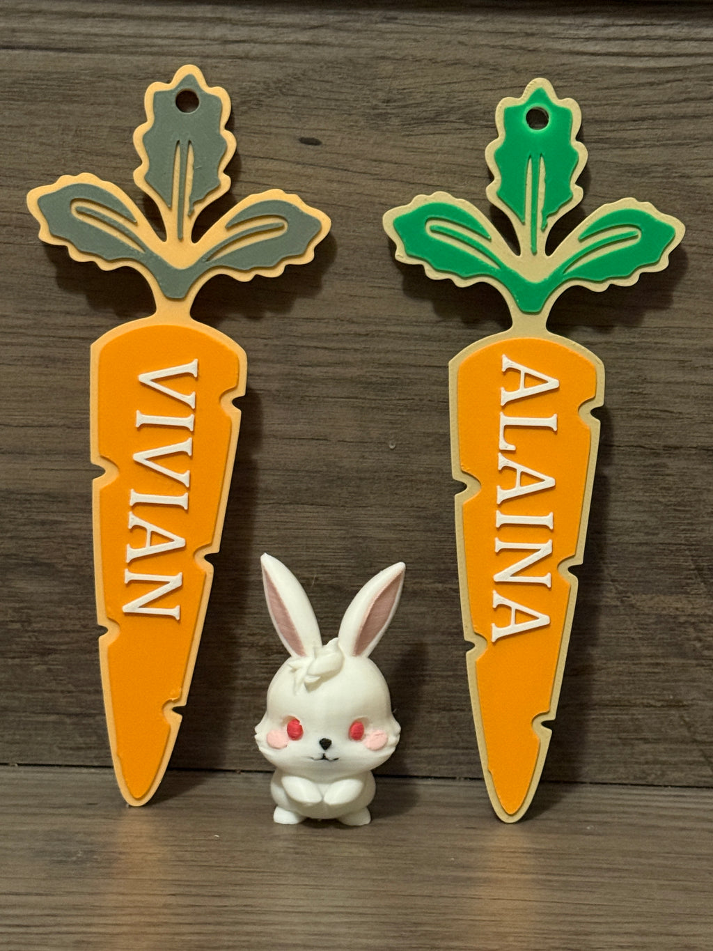 Custom Carrot Name Tags