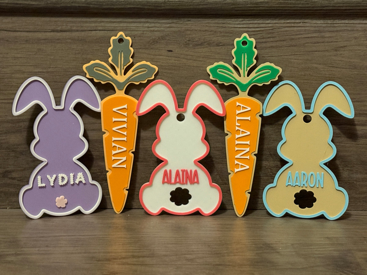 Custom Carrot Name Tags