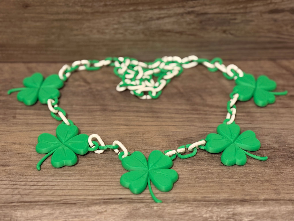St Patrick's Day Shamrock Necklace
