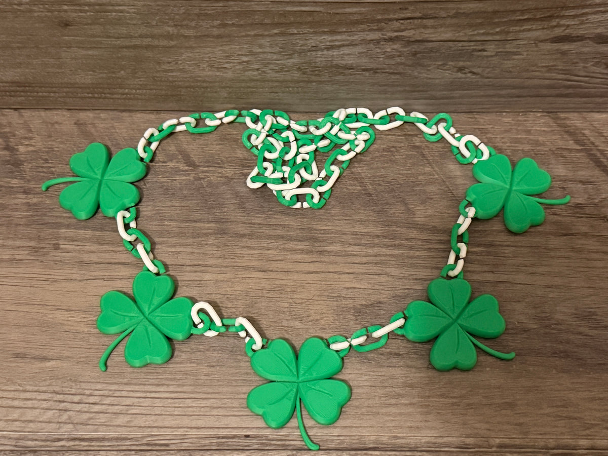 St Patrick's Day Shamrock Necklace