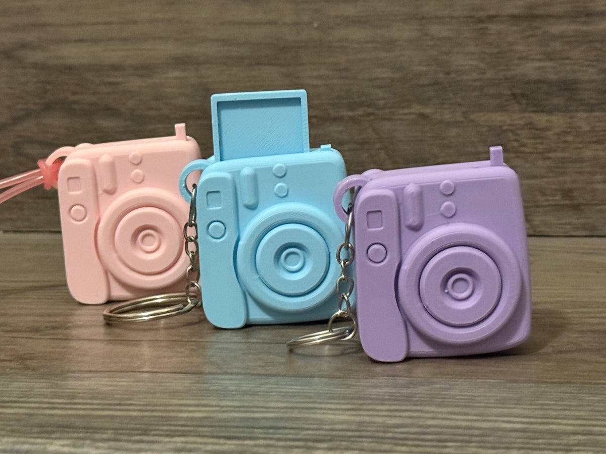 Mini Instax Style Camera Keychain