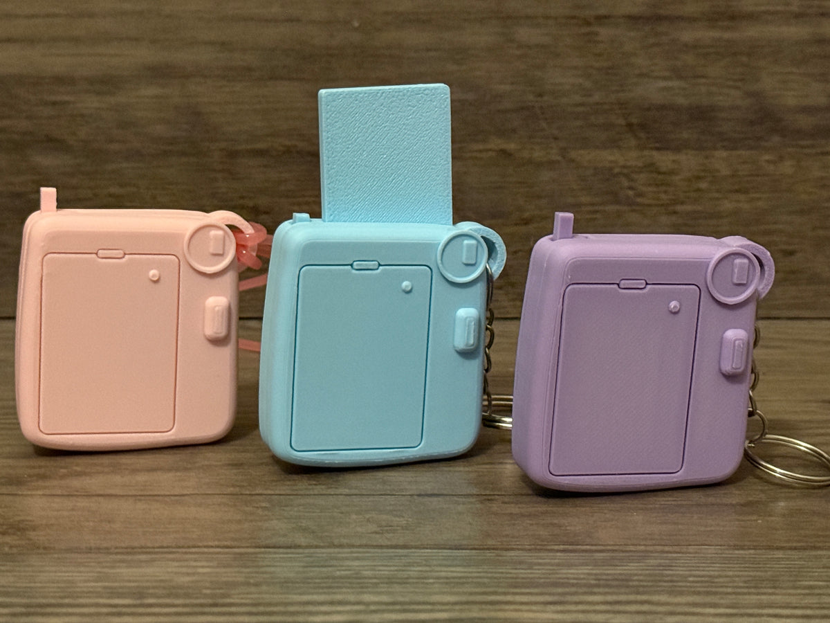 Mini Instax Style Camera Keychain