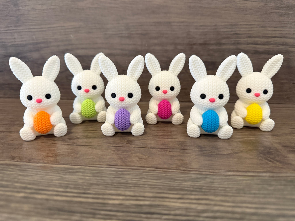 Crochet style Easter figurines