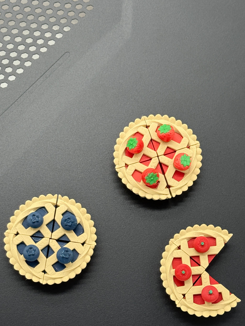 Pie Slice Fridge Magnets (set of 4)