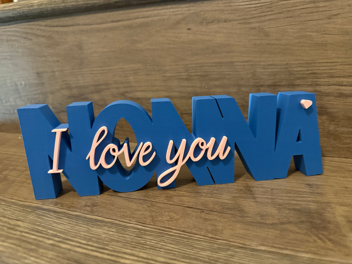 "Mom I Love You" Sign