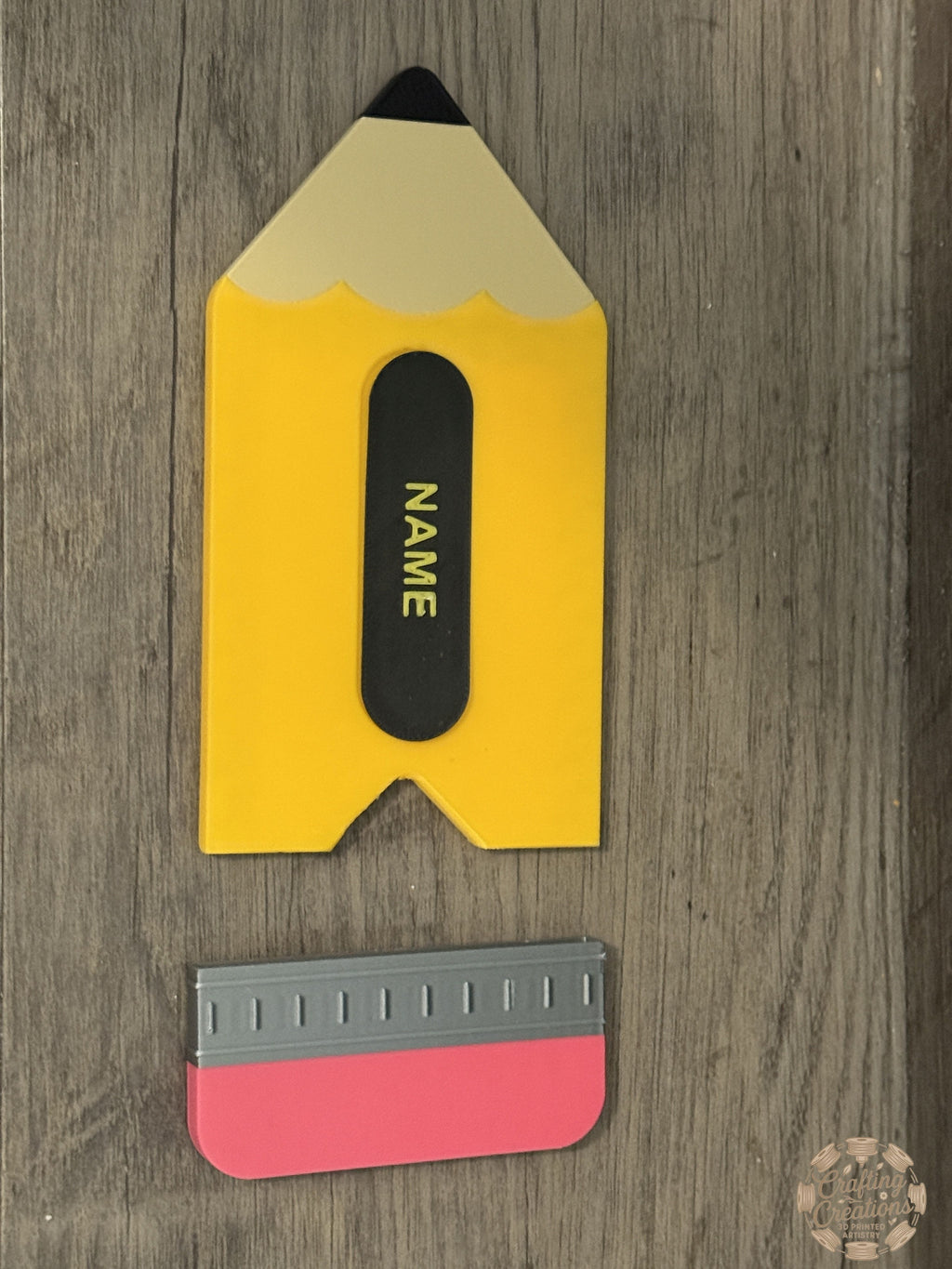 Personalized Pencil-shaped gift card holder
