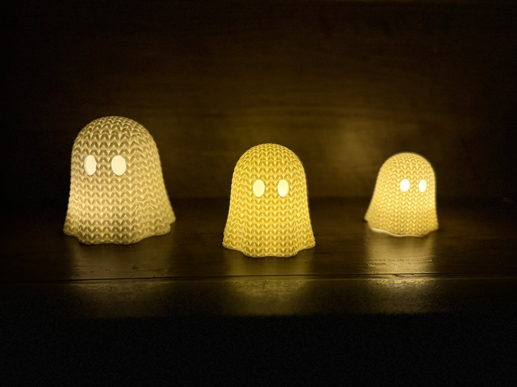 3d Printed Ghost Tealight Candle Holder (Set of 3)