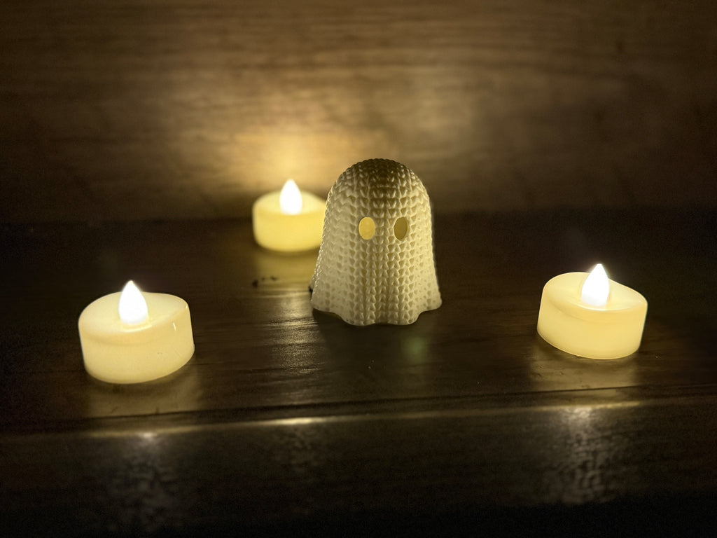 3d Printed Ghost Tealight Candle Holder (Set of 3)