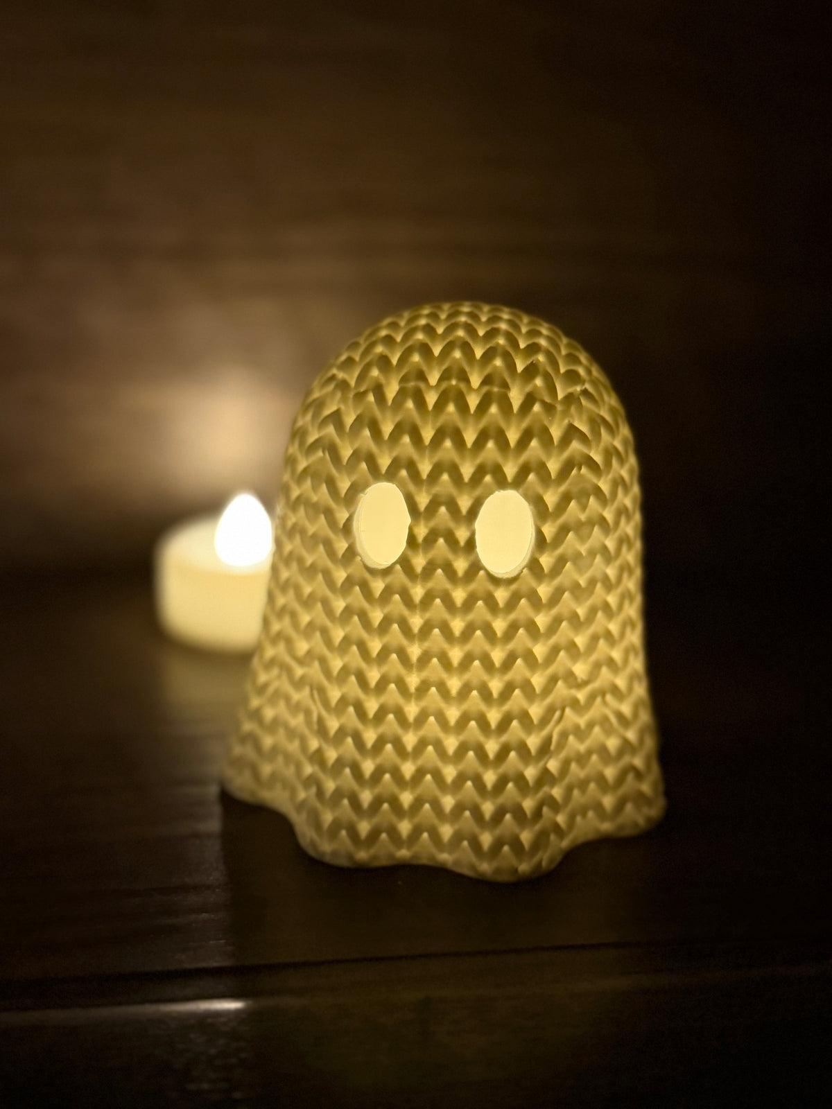 3d Printed Ghost Tealight Candle Holder (Set of 3)