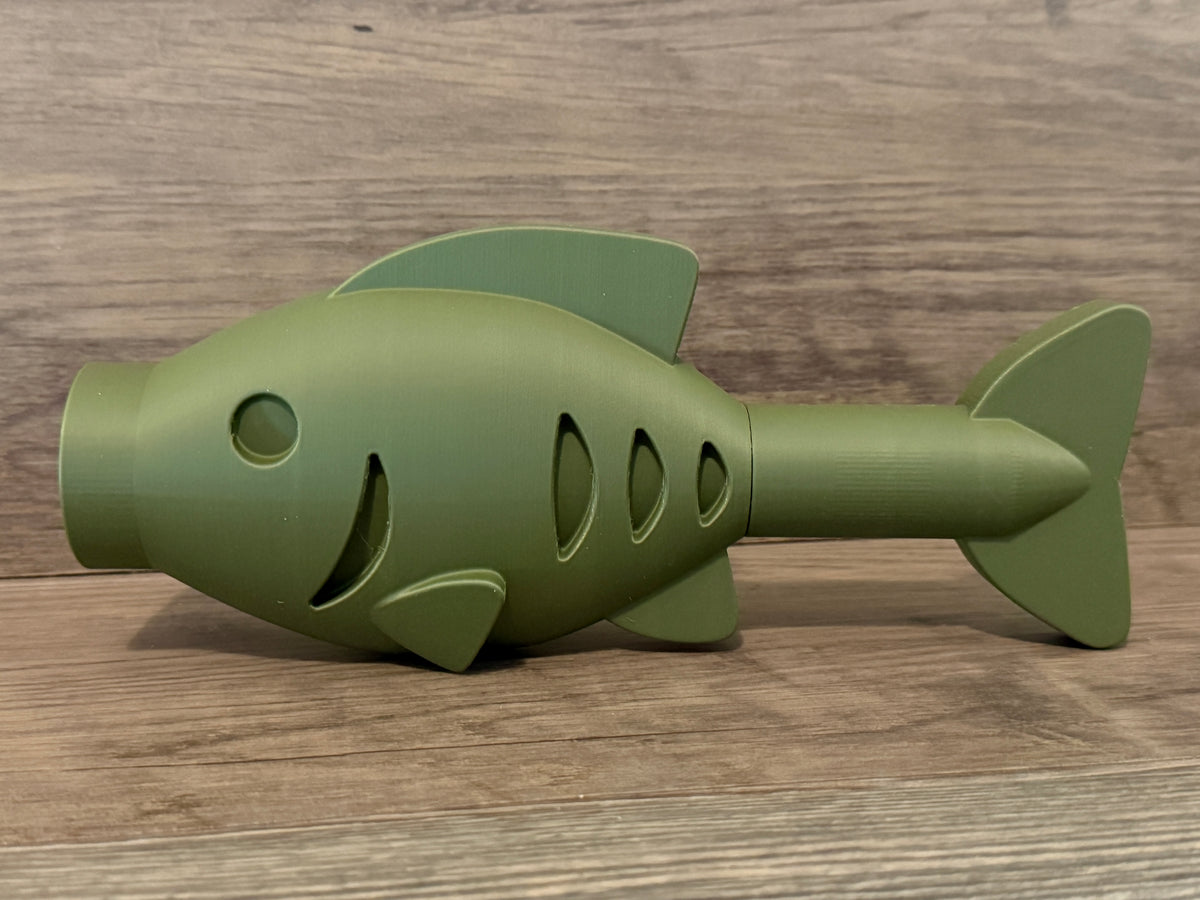 3D Printed LEGO-Style "Singing" Fish Wall Plaque — Perfect Father's Day Gift!