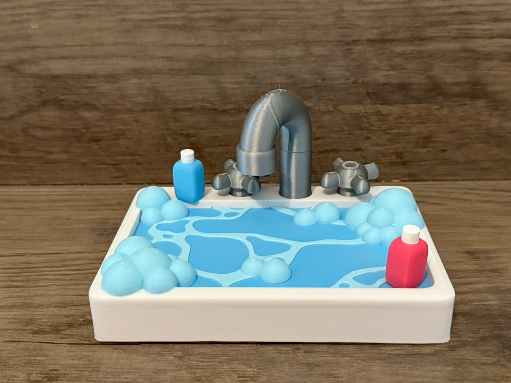 Rubber Ducks in Bath Playset