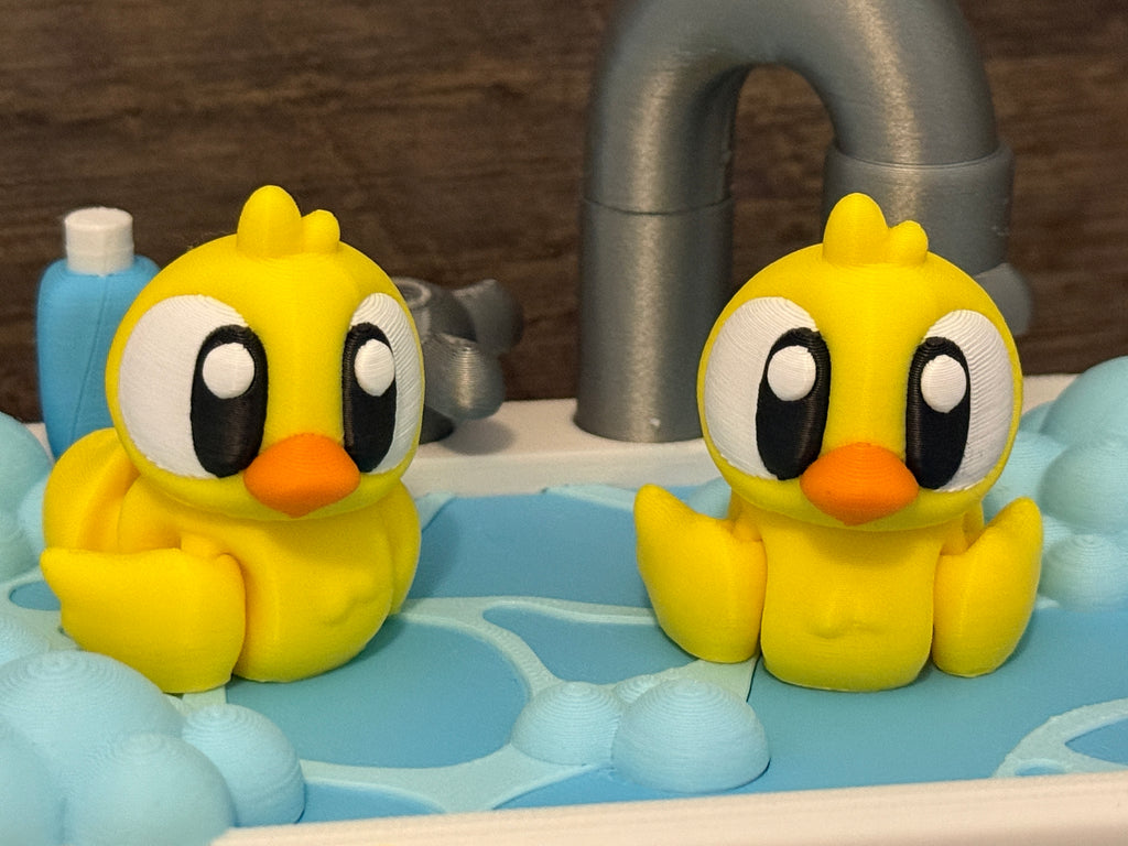 Rubber Ducks in Bath Playset