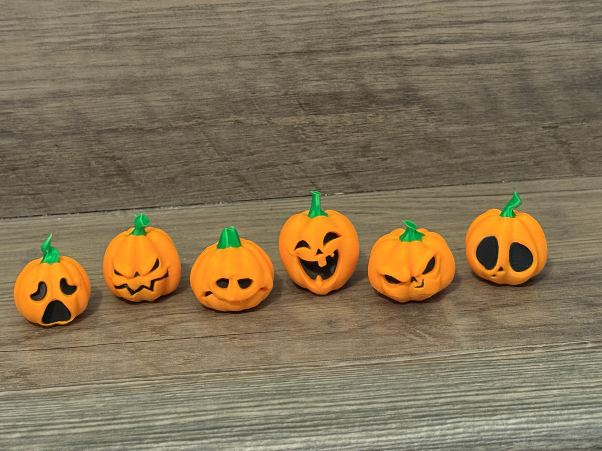 Small Pumpkins with Faces