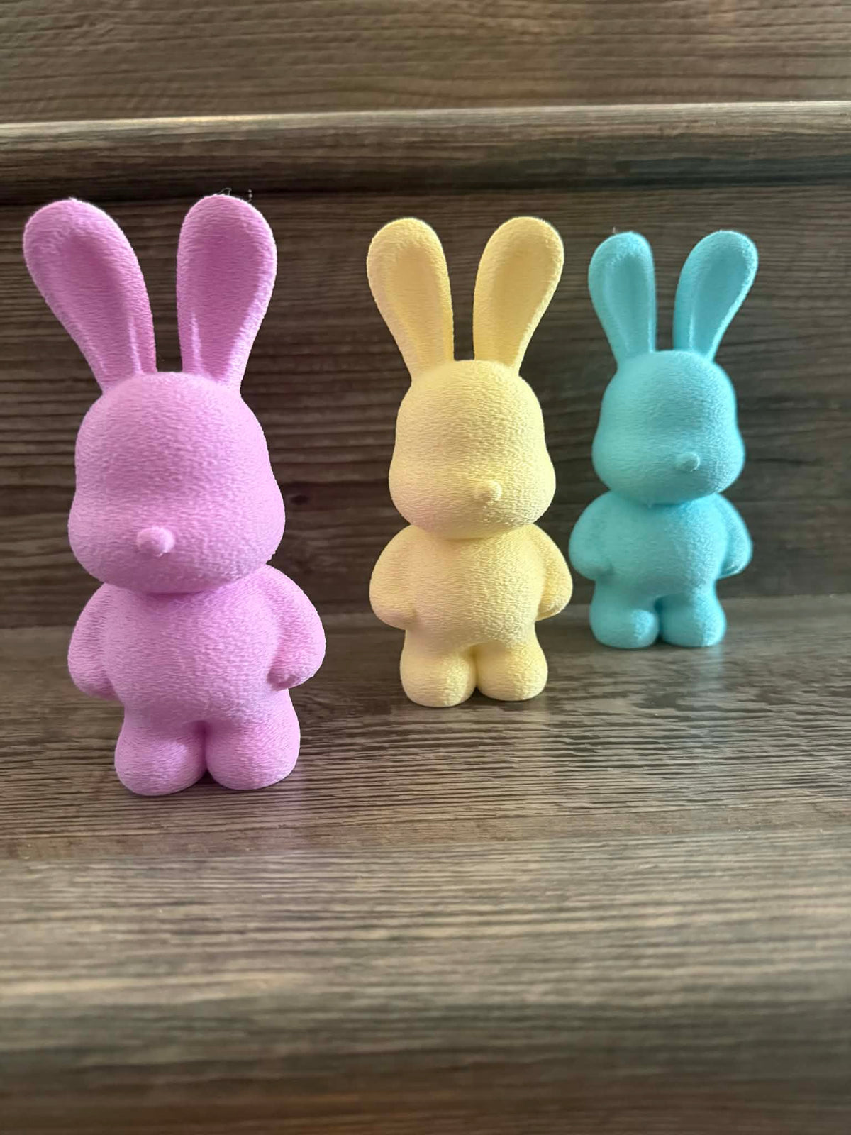 Fuzzy-look Easter Bunny Decor