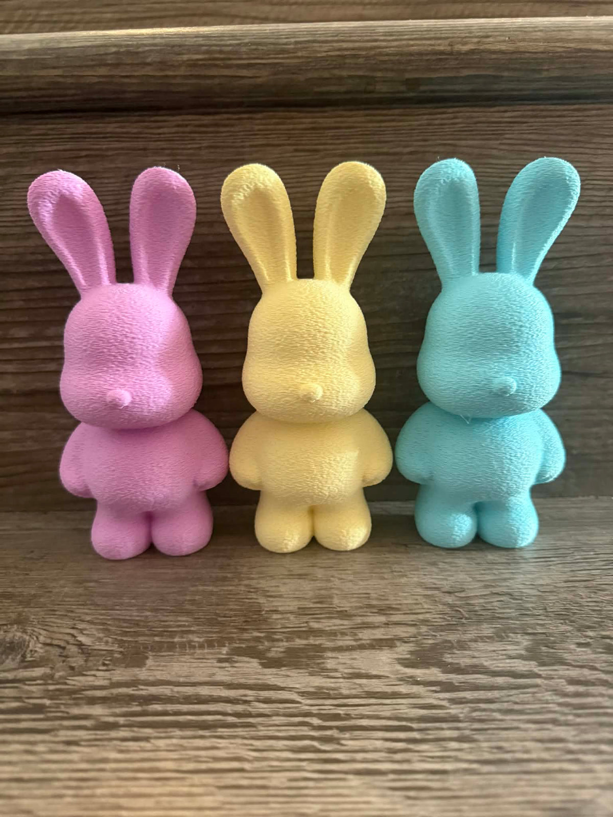 Fuzzy-look Easter Bunny Decor